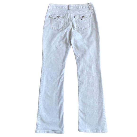 Women’s Jeans LEE Platinum Label Trousers White Bootcut Mid Rise Jeans - Picture 3 of 6